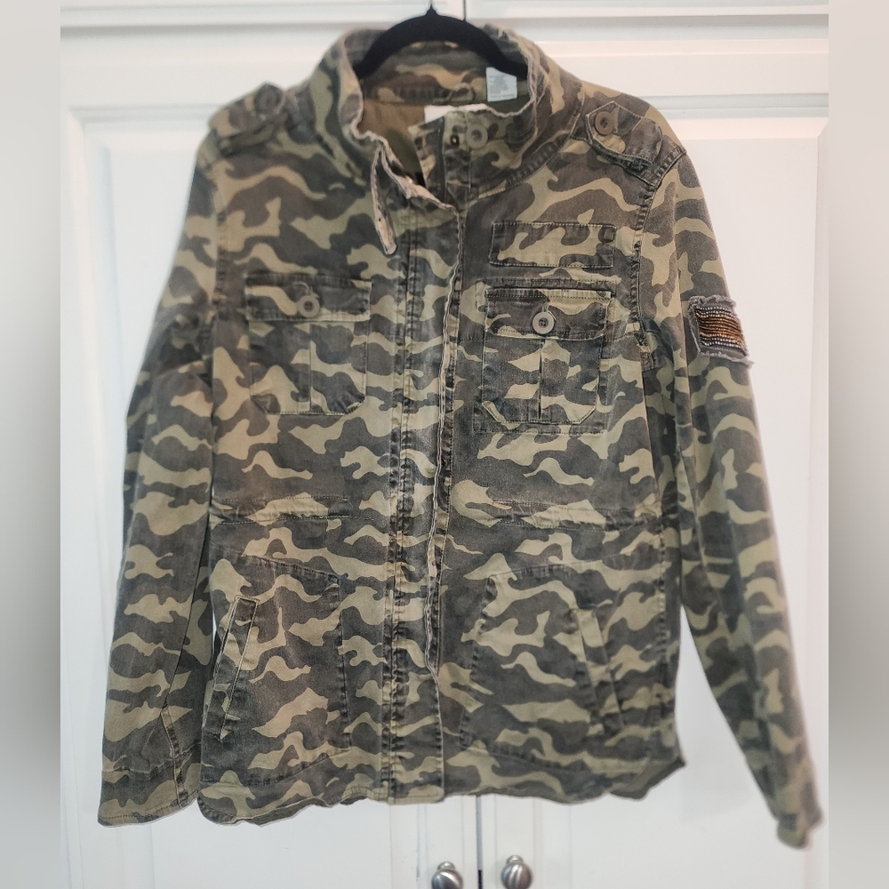 Kersh Large Military Camo Jacket